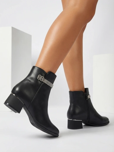 Botine de damă cu zirconiu Qurette