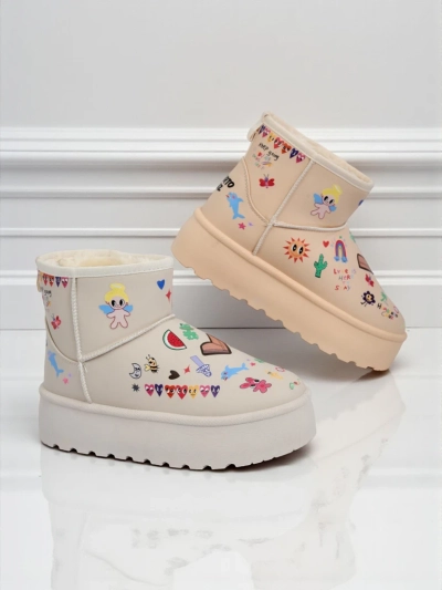 Royalfashion Krótke buti a'la śniegowce ženske Aurelia Classico