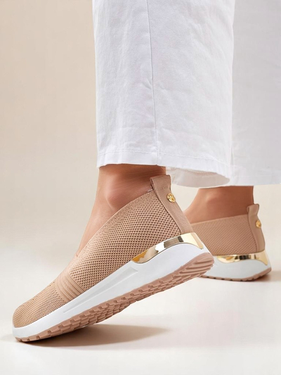 Pantofi slip-on din material pentru femei Royalfashion Perfeti