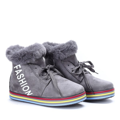 Szare botki sportowe Raelyn - Obuwie