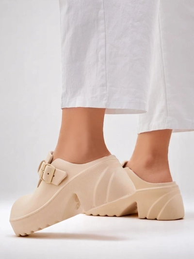 Sandale cu toc din cauciuc pentru femei Royalfashion Voxones