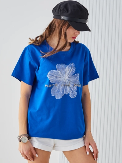 Royalfashion Tricou din bumbac pentru femei Mai mult și mai mult