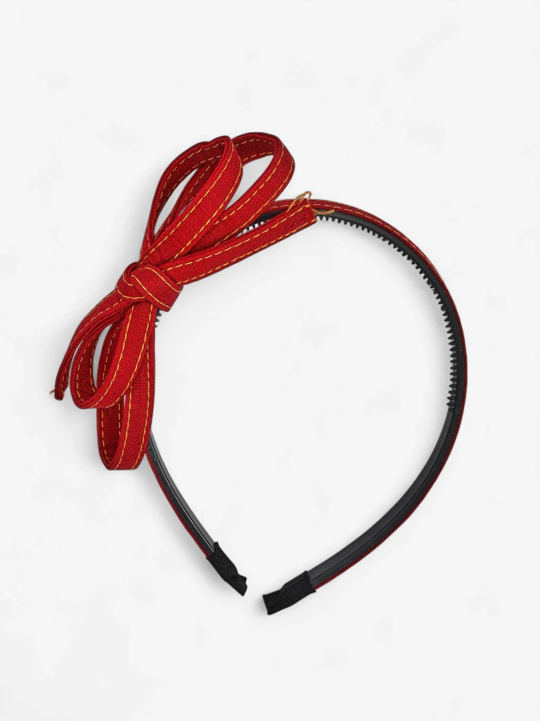 Royalfashion Bentiță de păr cu fundiță, stil denim