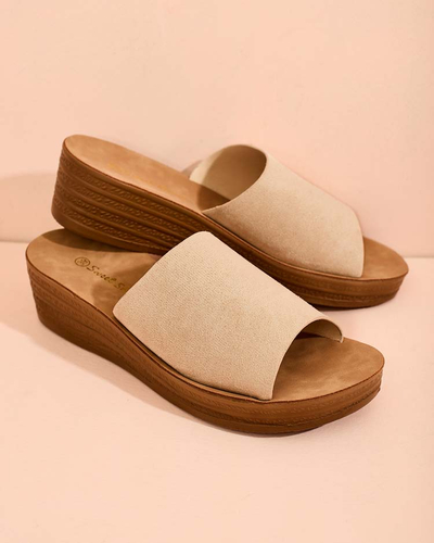 Royalfashion Flip-flops Saffil cu toc jos pentru femei