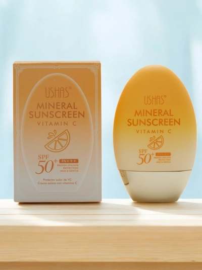 Crema de protecție solară Ushah cu Vitamina C 50 SPF 60g
