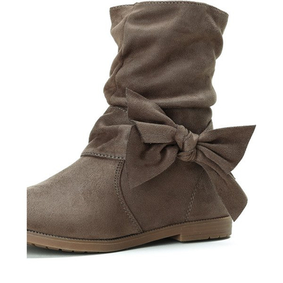 Zielone dziecięce botki Dakota- Obuwie