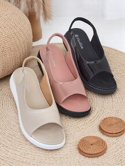 Royalfashion Sandale de damă cu talpă groasă Luna Shines