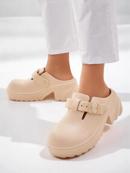 Sandale cu toc din cauciuc pentru femei Royalfashion Voxones