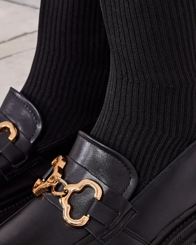 Royalfashion Cizme peste genunchi glisante pentru femei Rufies