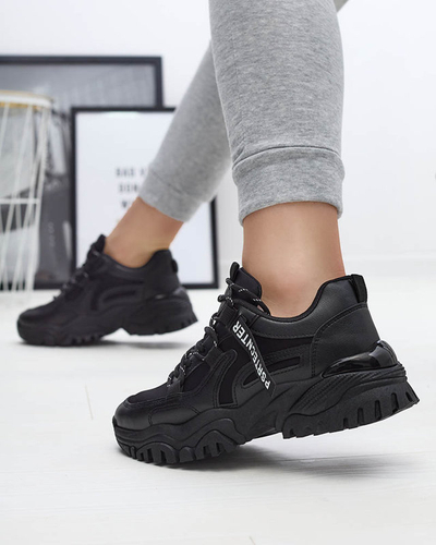 Pantofi sport de damă negri Evilpo- Footwear