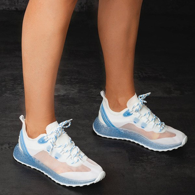 Sznurowane buty sportowe w kolorze niebieskim Farssa - Obuwie