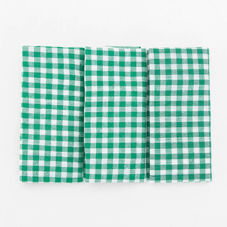 Set de 3 cârpe de bucătărie cu model în carouri - Pânze