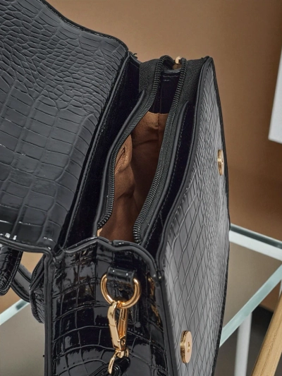 Geantă mică de damă lăcuită din piele ecologică Veluna