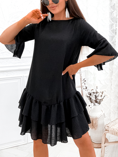 Royalfashion Rochie mini pentru femei din in