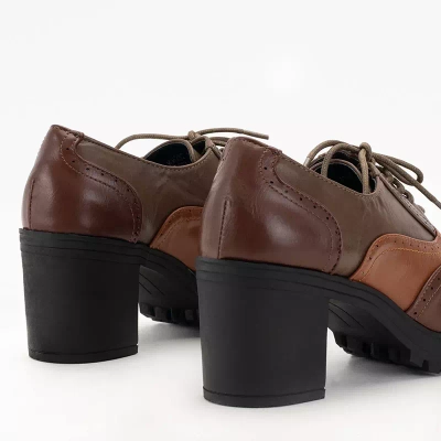 OUTLET Pantofi de dama maro inchis pe postul Tiarino - Incaltaminte