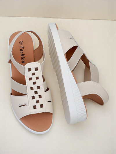 Sandale dama Royalfashion cu talpa joasa wedge Sora