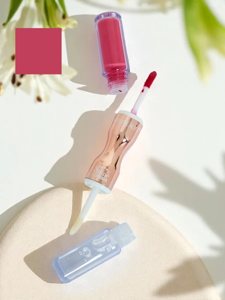 Ruj și Luciu Transparent 2-în-1 Ruby Nou