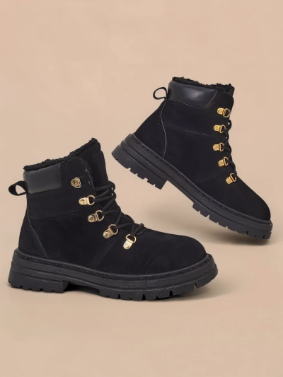 Royalfashion Negru, botine de damă Develier