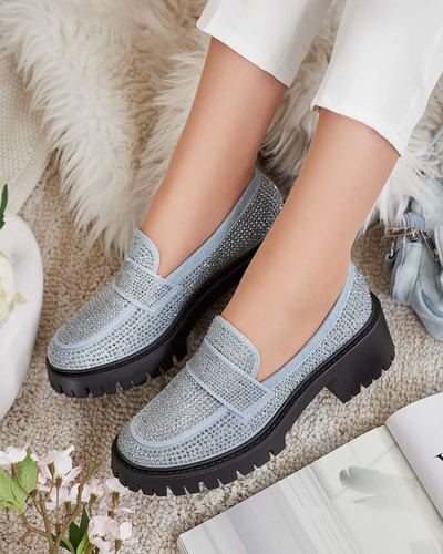 Royalfashion Mocasini de damă cu zirconii Epolls