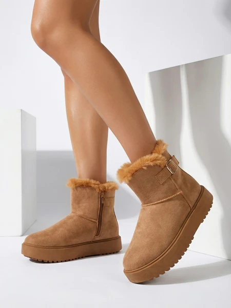 Royalfashion Krótke buti a'la śniegowce ženske Aurelia Classico