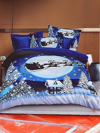 Royalfashion set de lenjerie de pat pentru vacanță 160x200 set de 3 piese