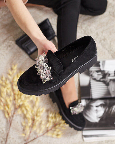 Royalfashion Mocasini de damă cu ornament Leyla