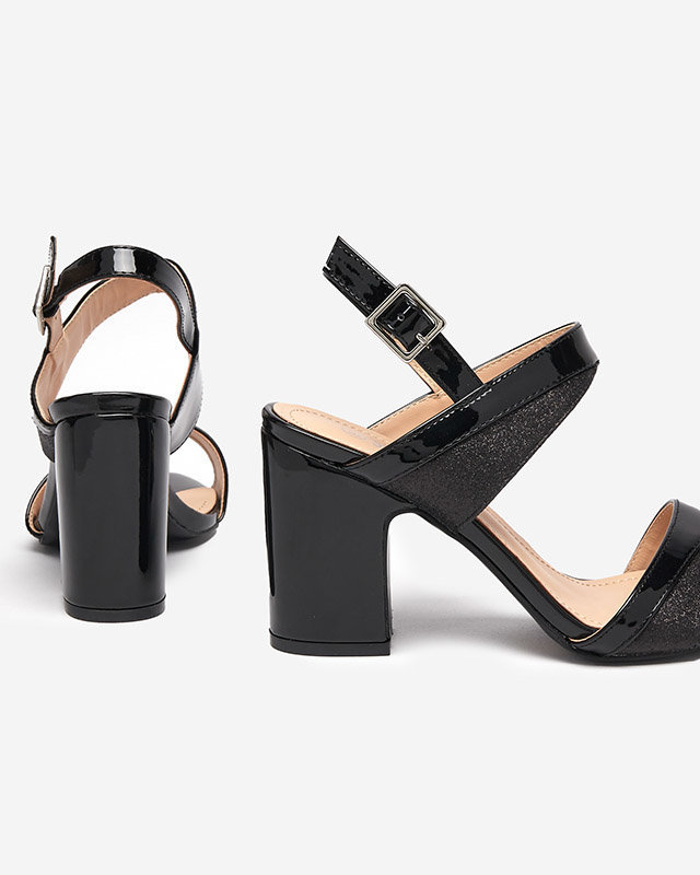 OUTLET Sandale negre dama pe post Salopo - Incaltaminte