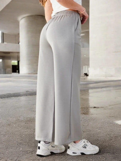 Royalfashion Pantaloni largi pentru femei cu pliuri