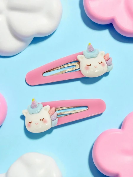 Agrafe de păr colorate Angelicornia