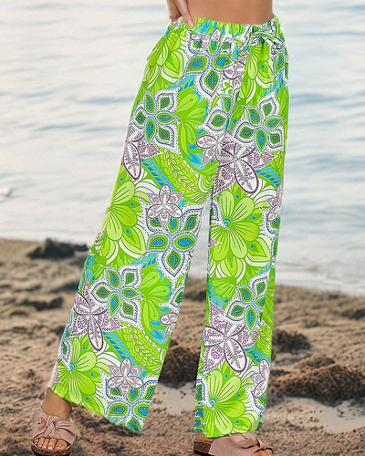 Royalfashion Pantaloni largi cu model pentru femei