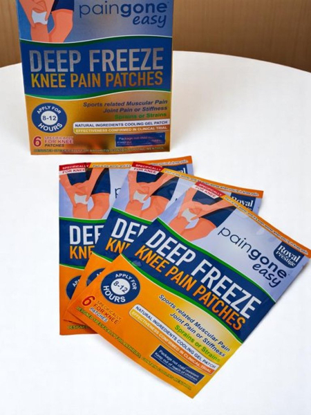 Plasturi răcoritori pentru calmarea durerii de genunchi (6 buc.)