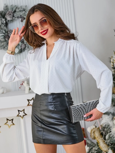 Royalfashion Cămașă de damă cu strasuri