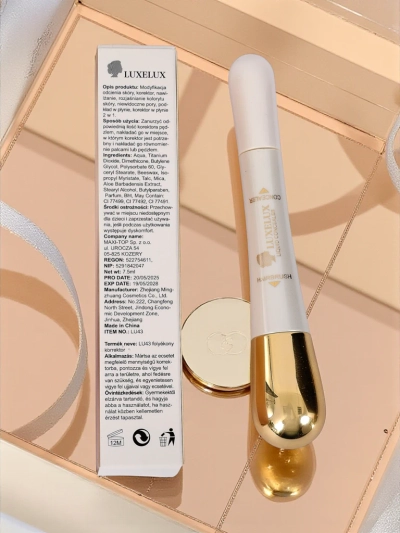Aurelia Luxelux Concealer – wodoodporny korektor z pędzelkiem do makijażu
