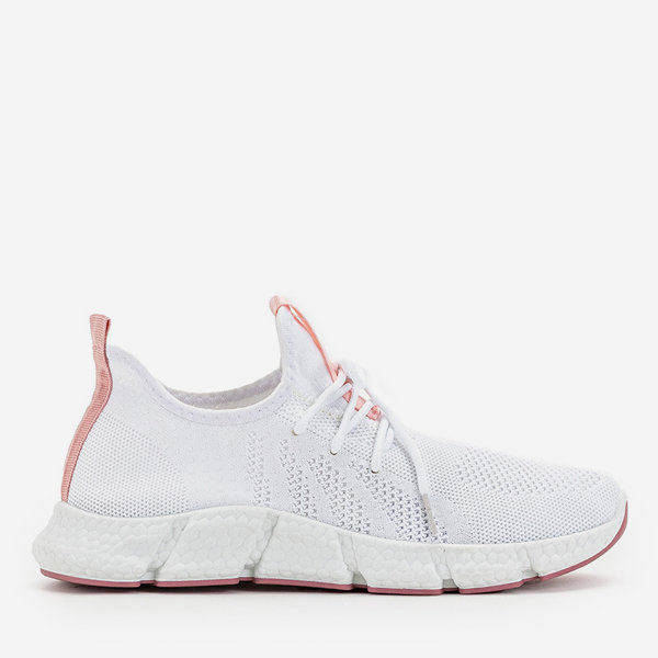 Pantofi sport dama Baym alb si roz deschis - Incaltaminte