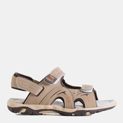 Sandale băieți bej cu Velcro Elbrus - Pantofi