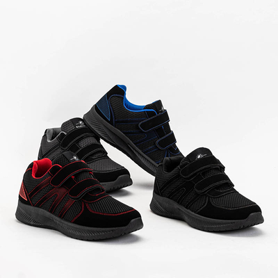 OUTLET Pantofi sport barbati negri cu Velcro Baikis - Incaltaminte