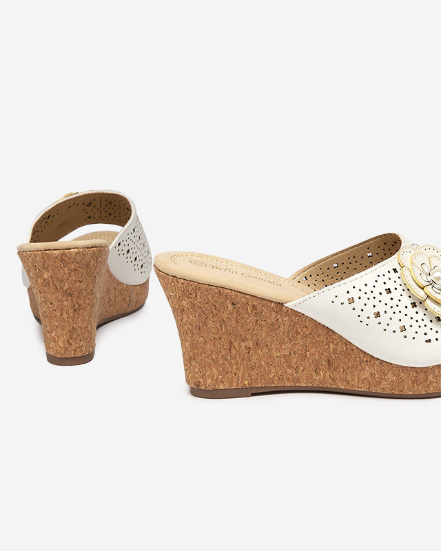 OUTLET Papuci papuci dama bej Dombas- Incaltaminte