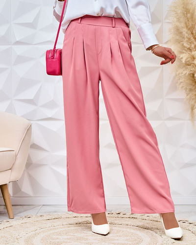 Royalfashion Pantaloni largi din țesătură pentru femei