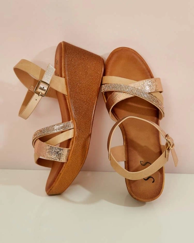 Royalfashion Sandale de damă cu zirconii Bozi