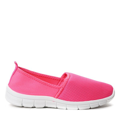 Dziecięce, różowe slip on sportowe - Obuwie