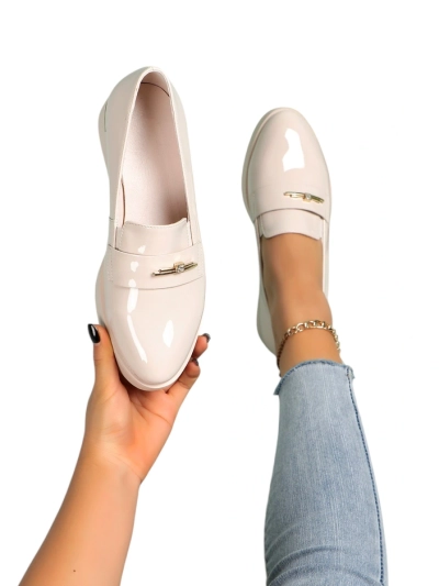 Royalfashion Loafers din piele lacuită pentru femei Arefel