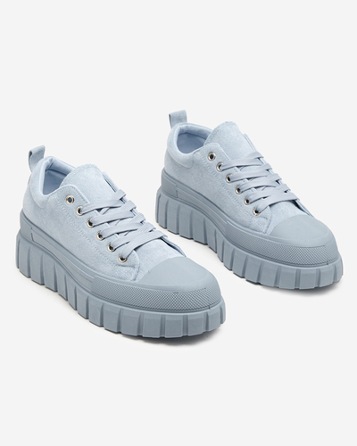 Pantofi de damă înalți Maomis Blue - Încălțăminte