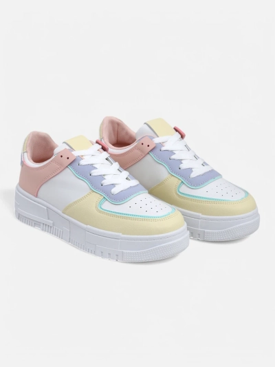 Sneakers damă Elektra Pastello - multicolorați piele ecologică primăvară