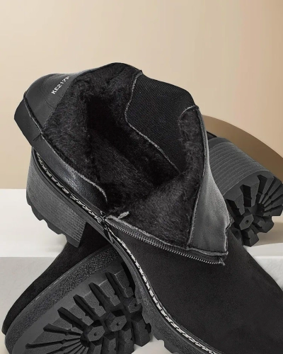Bocanci pentru femei din eco-suede Royalfashion pe un suport Segori