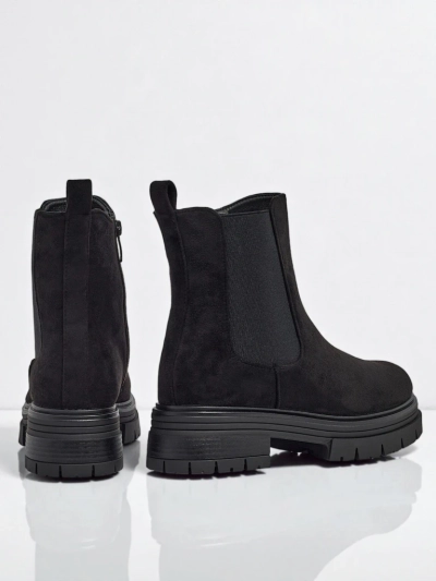 Damskie botki a'la sztyblety z eko-zamszu Lunvor