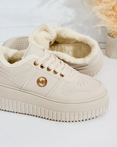 Royalfashion Adidași călduroși de damă cu blană Rozit