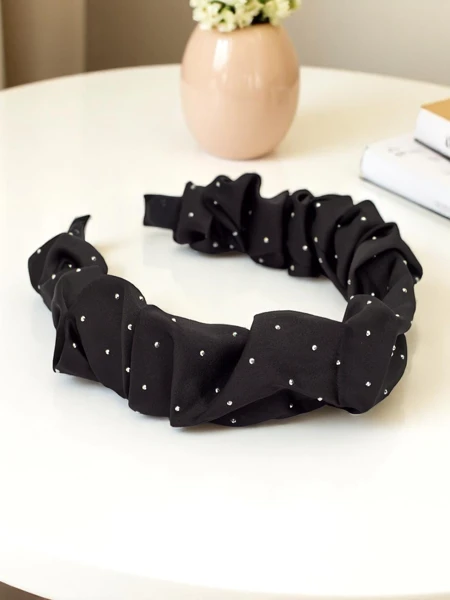 Royalfashion Bentiță de păr satinată Bianca