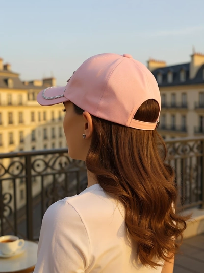 Royalfashion Șapcă cu pietre strălucitoare Heart Spark