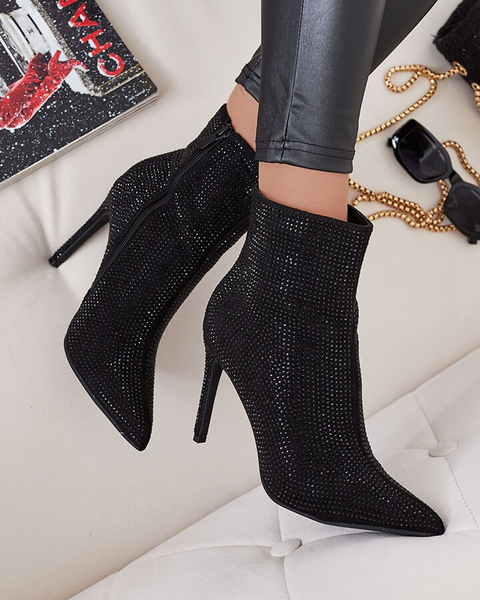 Royalfashion Cizme Stiletto Lekirisa Zirconia pentru femei