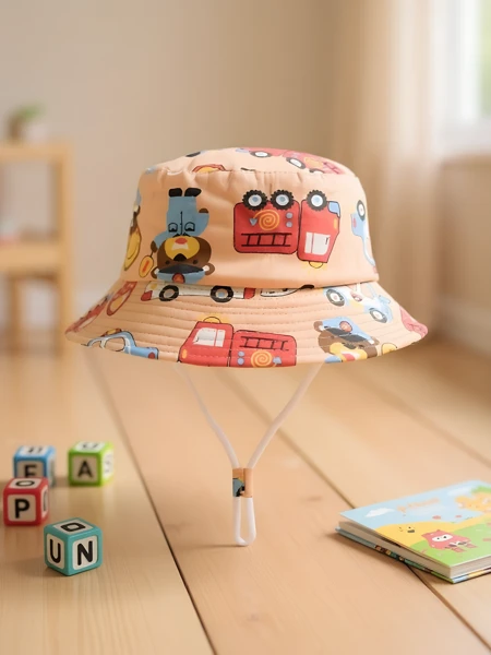 Royalfashion Pălărie tip bucket pentru copii Happy Patches
